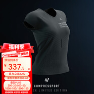 COMPRESSPORT限量 暗黑版 Black 2023短袖 女 SS Tshirt運(yùn)動T恤 黑/白 S