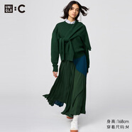 優(yōu)衣庫(kù)合作款/女裝打褶長(zhǎng)裙/半身裙裙子479704 55 青綠色 XS /150/60A