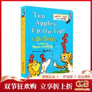 英文原版 蘇斯博士啟蒙紙板 Dr. Seuss 低幼兒童基礎感官聲音與耳朵英語(yǔ)閱讀啟蒙讀物紙板書(shū) 撕不爛 Fox In Socks經(jīng)典紙板 綠山墻 Ten Apples Up on Top 紙板書(shū) 綠