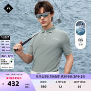 金林德伯格（J.Lindeberg）商場(chǎng)同款GOLF夏季新款純色涼感翻領(lǐng)T恤短袖POLO衫男士52513Z021 NXV灰綠色 S