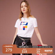 FILA 斐樂女裝官方女士短袖T恤夏季休閑運(yùn)動內(nèi)搭t恤運(yùn)動上衣 標(biāo)準(zhǔn)白-F11W118151F 2XL （180/96A/XXL）