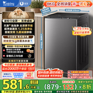 小天鵝（LittleSwan）波輪洗衣機全自動(dòng) 8公斤 一級能效 除菌螨 家電國家補貼20% 【TB80V26DT】 宿舍租房神器 以舊換新