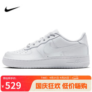 耐克NIKE板鞋女子大童空軍一號(hào) AIR FORCE 1運(yùn)動(dòng)鞋 DH2920-111白38