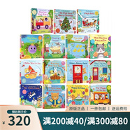 英文原版 小熊很忙系列 紙板機關(guān)操作拉拉書  Sing Along With Me/Bizzy Bear 歐美經(jīng)典兒歌 歡唱童謠繪本 圣誕節(jié) 綠山墻 歡唱童謠 15冊