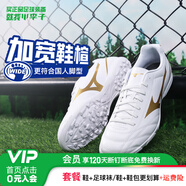 美津濃（MIZUNO）小李子:Mizuno/美津濃入門級(jí)基礎(chǔ)款成人人草青少年足球鞋男女學(xué)生 白金配色P1GD249407-AS碎釘 42 (JP27)