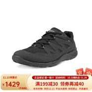ECCO愛步男鞋 戶外徒步運(yùn)動鞋  防水款網(wǎng)面休閑鞋熱酷系列 825784 黑色-51707 41
