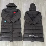 NBA VIBE-NIKE國家隊運(yùn)動棉服過膝加厚羽絨長款冬訓(xùn)大衣體育冬季訓(xùn)練男女 白標(biāo)安踏國旗 M