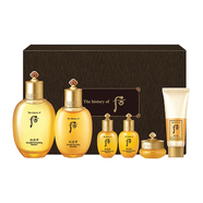 后（The history of Whoo）拱辰享系列洗臉奶保濕控油清潔卸妝泡沫潔面膏乳男女去角質(zhì)痘黑頭 氣韻生潤顏水乳護膚禮盒6件套