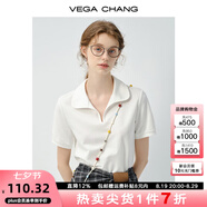 VEGA CHANG襯衫連衣裙女2025新款夏氣質(zhì)度假格子設(shè)計(jì)感小個(gè)子短裙 珍珠白 XL