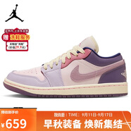 Jordan休閑鞋女 潮流復(fù)古 喬丹AJ1 JORDAN 1運動鞋DZ2768-651粉紫38.5