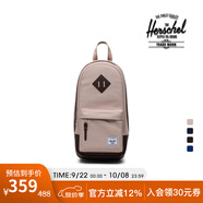 Herschel加拿大赫行 經(jīng)典系列Heritage男女單肩斜挎包手機包 淺灰褐色/菊苣咖啡色 8升