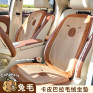 鑫盛凌卡皮巴拉毛絨坐墊四季通用汽車(chē)座套女生可愛(ài)座椅保護套星愿糯玉米 卡皮巴拉毛絨坐墊【前排單座】標準版 蔚來(lái)毛絨坐墊ET5 ET5T ES6 EC6螢火蟲(chóng)