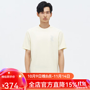 KALTENDIN LIFE【優(yōu)選高支長絨棉】夏季新款男士短袖T恤衫休閑寬松百搭親膚上衣 黃色 Y2 XL 【175/96A】