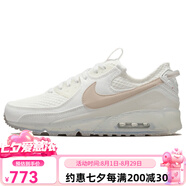 耐克（NIKE）AirMax90復古低幫休閑跑步鞋男款米白色 44