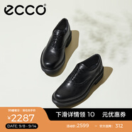 愛(ài)步（ECCO）牛津鞋男鞋 男士皮鞋牛皮休閑皮鞋 都市奧斯陸550284 黑色55028401001 41