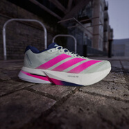 阿迪達斯 （adidas）跑步鞋男鞋 秋季新款波士頓13輕便緩震回彈競訓玻纖柱跑鞋 亞麻綠/亮粉色/深藍色 42