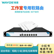 維盟wayos工作室軟路由多IP千兆WIFI6適用于電商平臺小紅書(shū)抖音快手游戲試玩直播拉新小說(shuō)短劇刷視頻 【手機300臺】工作室軟路由*1臺+吸頂AP*3個(gè)