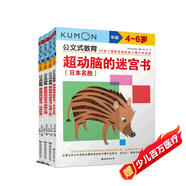 公文式教育：專(zhuān)注兒童情景迷宮書(shū)套裝4-6歲（共4冊）提高觀(guān)察力、判斷力、邏輯力