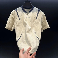 珂梵圖（Kefantu）TXFK珂梵圖高端拉夫·勞倫馬球短袖T恤男士2025新款夏季設(shè)計(jì)感撞 白色[高品質(zhì)] 2XL [155-170斤]