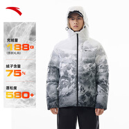 安踏（ANTA）面包羽絨服丨六度芯科技男冬季寬松保暖加厚運動鴨絨戶外男士外套 【四防連帽】純凈白7925-3 L