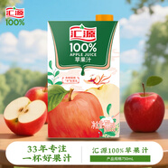 匯源100%蘋果汁750ml果汁飲料單盒嘗鮮裝飲料大桶裝家庭中秋節(jié)日分享