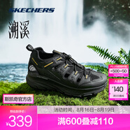 斯凱奇（Skechers）溯溪鞋丨男子春夏涼鞋抓地緩震耐磨越野登山戶(hù)外徒步休閑運動(dòng)鞋 黑色/黃色/BKYL 41