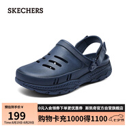 斯凱奇（SKECHERS）休閑男士洞洞鞋243087 海軍藍色/NVY 42.5 