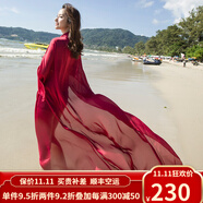 歐迪鳥英國品牌品牌新款緞面純色沙灘巾超大百搭披肩女夏長款海邊出游多 顏色隨機