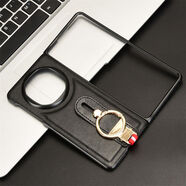 華為HuaweiMateX6折疊屏手機殼X5指環(huán)腕帶掛繩防摔皮保護套 黑色 華為HuaweiMateX5