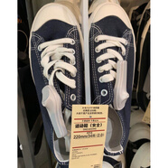 Karz日系Muji小白鞋無(wú)印良品帆布鞋男女款百搭低幫休閑板鞋運(yùn)動(dòng)鞋 海軍藍(lán)色_以專柜實(shí)物為準(zhǔn) 37 _235(偏大拍小一碼)