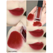 美寶蓮絕色持久絲絨啞光輕霧唇釉持久不脫妝顯白輕薄口紅唇膏 CM02# 亂彈繡紅