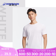迪卡儂（DECATHLON）速干t恤男夏訓練休閑寬松透氣健身跑步速干衣短袖MSJT 氣質(zhì)白(新老款隨機發(fā)貨) L （歐碼偏大）