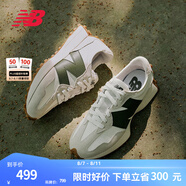 NEW BALANCENB327 官方休閑鞋男鞋女鞋情侶夏季舒適輕便百搭運(yùn)動鞋復(fù)古綠 白色/灰白色 MS327ASN 41.5 (腳長26cm)