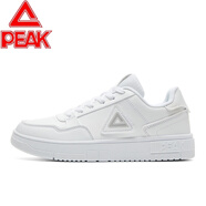匹克板鞋女秋季新款女鞋輕便防滑運動(dòng)鞋低幫百搭休閑鞋子 【皮面】大白/淺灰 40