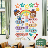 獅洛德 小學(xué)班級文化墻壁貼紙教室創(chuàng  )意勵志學(xué)習墻面裝飾標語(yǔ)墻貼自粘 學(xué)習小目標