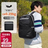 高爾夫（GOLF）雙肩包男女可折疊出差便捷電腦背包15英寸輕便戶外旅行包出游書包