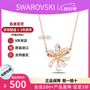 施華洛世奇（SWAROVSKI）王一博同款系列VOLTA項(xiàng)鏈小小心“絲” 生日38女神節(jié)禮物送女友 鍍玫瑰金色 5656741