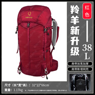 STRONG OXYGEN 強(qiáng)氧 羚羊26升 雙肩背包 登山包36 戶外 徒步露營旅行通勤郊游 25年升級(jí)版38升紅色 均碼