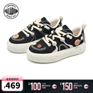 PALLADIUM帕拉丁休閑鞋時(shí)尚潮流圓頭系帶男女款板鞋94722＆04722 黑色/白 38