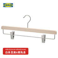 宜家（IKEA）BUMERANG布梅朗實(shí)木裙掛褲夾避免衣服產(chǎn)生皺紋現(xiàn)代簡(jiǎn)約 自然色裙掛