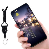 馳漢牌  適用蘋果iPhone7/8 Plus手機殼保護套全包防摔磨砂個性卡通男女款軟殼 江南夜景-配指環(huán)+掛繩 蘋果7/8 4.7英寸