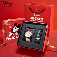迪士尼（Disney）手表男初高中學(xué)生個性復(fù)古帆布帶石英表青少年防水手表開學(xué)禮盒裝