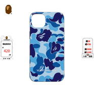 BAPE配飾字母圖案iPhone14plus手機殼182016J 藍色BLX