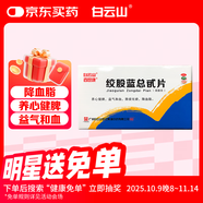 白云山 絞股藍(lán)總甙片 20mg*100片/盒 養(yǎng)心健脾 益氣和血 除痰化瘀 降血脂  京東大藥房 心腦血管 非處方藥