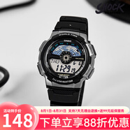 卡西歐（CASIO）手表男十年電力復古小方塊時尚潮流防水夜光運動網(wǎng)球數(shù)顯手表 AE-1100W-1A（新上架）