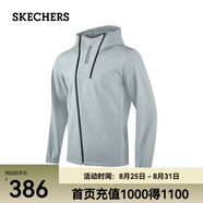 斯凱奇（Skechers）七夕禮物梭織連帽外套 P423M151 寒灰色/03KR S