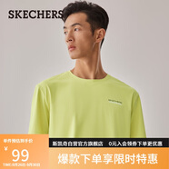 斯凱奇（Skechers）運(yùn)動(dòng)短袖男士秋吸濕速干T恤寬松百搭上衣P225M018