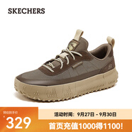 斯凱奇（Skechers）秋季新款男士透氣運動輕便舒適百搭戶外運動休閑鞋210903 深灰褐色/DKTP 41