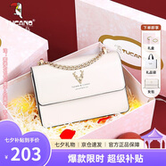 啄木鳥(niǎo)（TUCANO）包包女款2025年牛皮鏈條小方包單肩斜挎包實(shí)用七夕情人節禮物