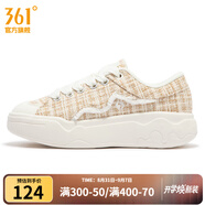 361°【商場同款】女鞋運(yùn)動(dòng)鞋秋季新款361度女板鞋 羽毛白/燕麥奶 38